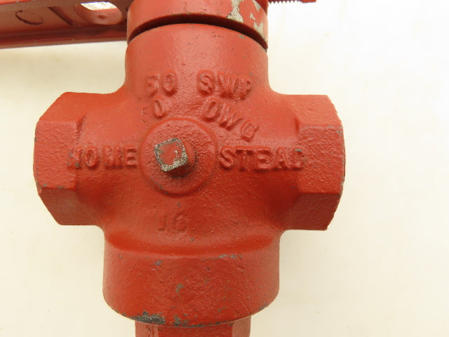 Homestead FIG601 Cast Iron Body Plug Valve 200Psi 3/4" Npt.