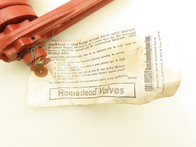 Homestead FIG601 Cast Iron Body Plug Valve 200Psi 3/4" Npt.