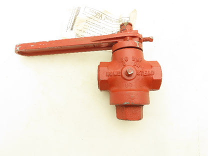 Homestead FIG601 Cast Iron Body Plug Valve 200Psi 3/4" Npt.