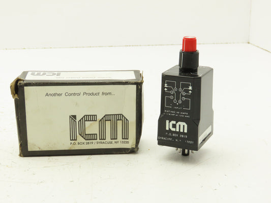 ICM FDR115A2X30A360 Timer Relay Time Delay 10 Amp 8 Pin Round Base