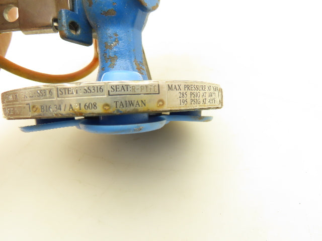 Quadrant F1RCSRRL01F050-Z1 2-Way Manual Steel Flanged Ball Valve 285Psi 1/2" 150