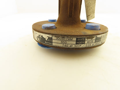 Kitz 300SCTAM 2-Way Ball Valve 1/2" Flanged 300# 740Psi@ 100°F WCB