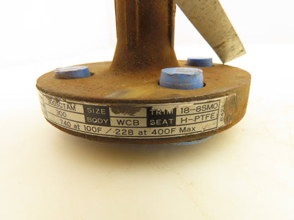 Kitz 300SCTAM 2-Way Ball Valve 1/2" Flanged 300# 740Psi@ 100°F WCB