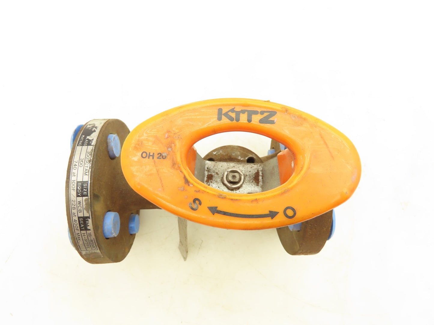 Kitz 300SCTAM 2-Way Ball Valve 1/2" Flanged 300# 740Psi@ 100°F WCB