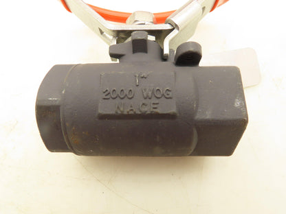Nace 2000 WOG 2-Way Ball Valve 1" WCB SS Ball Lot Of 2