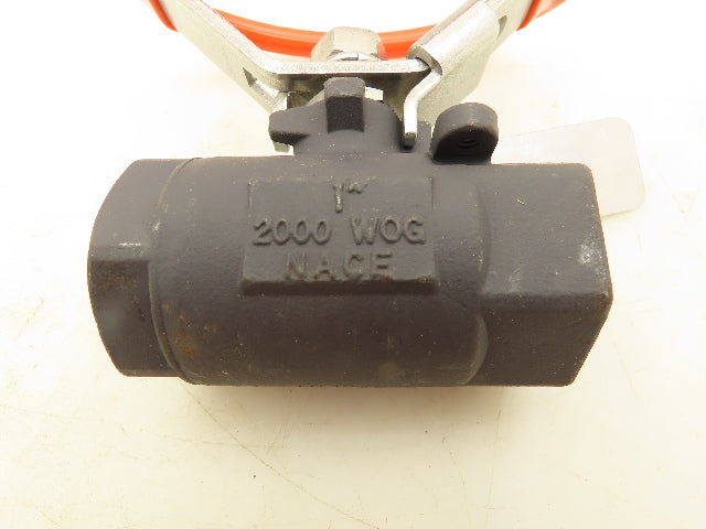 Nace 2000 WOG 2-Way Ball Valve 1" WCB SS Ball Lot Of 2