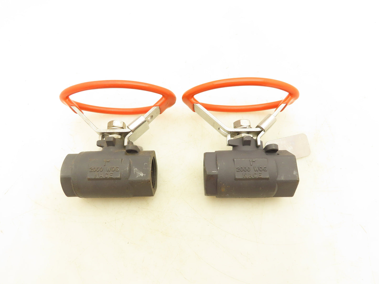 Nace 2000 WOG 2-Way Ball Valve 1" WCB SS Ball Lot Of 2