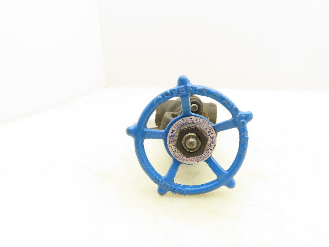 Velan S-2054W-02TY Steel Gate Valve 3/4" Threaded Class 800 1975PSI