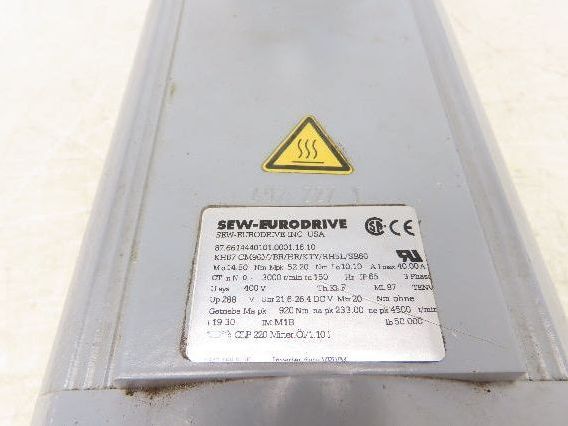 Sew-Eurodrive KH67 CM90M Servo Motor 3000 RPM 400V 3PH 40A 18mm Shaft