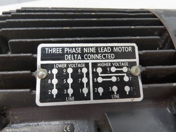 Brinkmann 3SFT450/300-61 Immersion Pump 158GPM 3400 RPM 2.2kW 200V 2-1/2" Ports