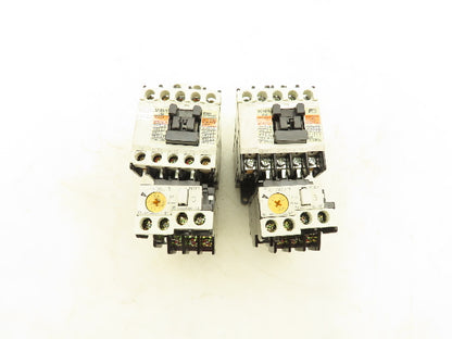 Fuji SC-05/G Magnetic Contactor w/Thermal Overload Relay 24V Coil 3PH Lot Of 2