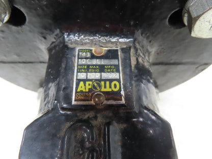 Apollo 12CBE1 143 Manual Gear Operated 10"Lug Butterfly Valve 200psi Bronze Disc