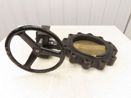 Apollo 12CBE1 143 Manual Gear Operated 10"Lug Butterfly Valve 200psi Bronze Disc