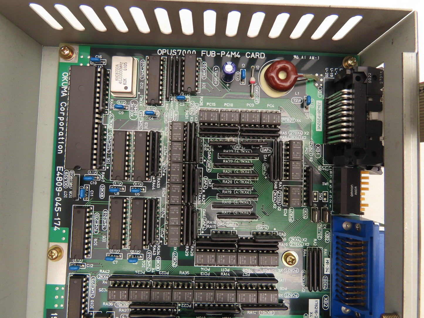 Okuma FUB-P4M4 Opus7000 PLC Slot Card Controller Version 2.0 Lot Of 2