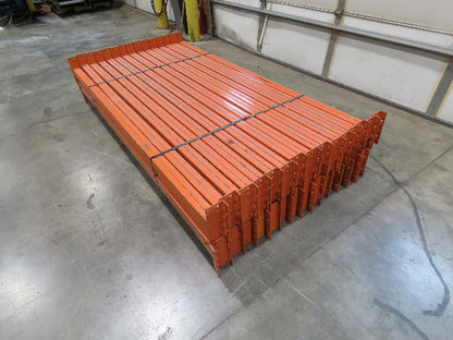 92"x 4"- 4.25" Teardrop Pallet Rack Racking Step Beam Crossmember Lot of 30