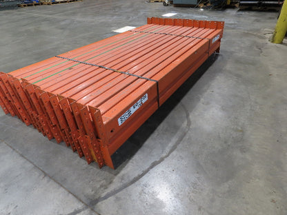 92"x 4"- 4.25" Teardrop Pallet Rack Racking Step Beam Crossmember Lot of 30