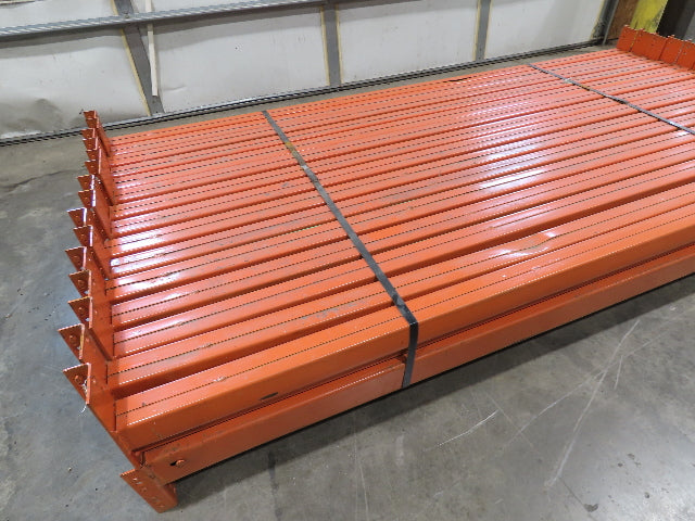 92"x 4"- 4.25" Teardrop Pallet Rack Racking Step Beam Crossmember Lot of 30