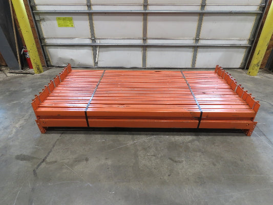 92"x 4"- 4.25" Teardrop Pallet Rack Racking Step Beam Crossmember Lot of 30