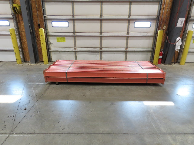 117"x 5" Teardrop Pallet Rack Racking Step Beam Crossmember Old Style Lot of 30