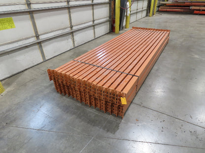 134"x 6" Teardrop Pallet Rack Racking Step Beam Crossmember New Style Lot of 30