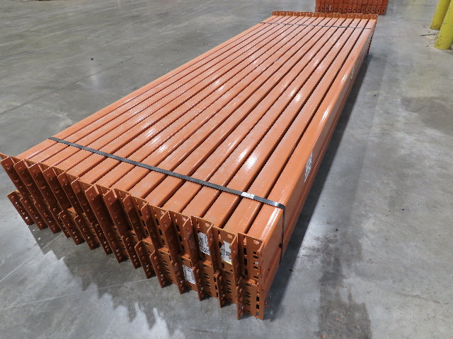 134"x 6" Teardrop Pallet Rack Racking Step Beam Crossmember New Style Lot of 30