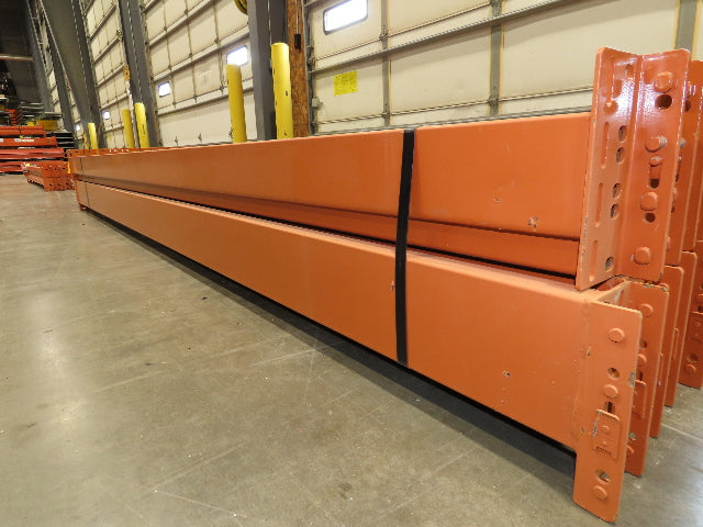 134"x 6" Teardrop Pallet Rack Racking Step Beam Crossmember New Style Lot of 30