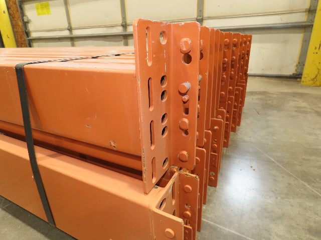 134"x 6" Teardrop Pallet Rack Racking Step Beam Crossmember New Style Lot of 30