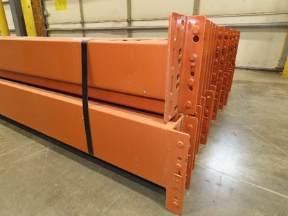 134"x 6" Teardrop Pallet Rack Racking Step Beam Crossmember New Style Lot of 30