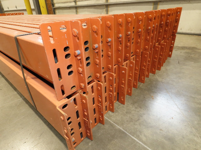 134"x 6" Teardrop Pallet Rack Racking Step Beam Crossmember New Style Lot of 30