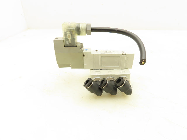 SMC SY5140-5DZ-02T Pneumatic 5/2 Solenoid Valve 24Vdc 1/4"npt  Lot of 2