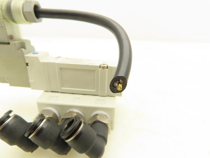 SMC SY5140-5DZ-02T Pneumatic 5/2 Solenoid Valve 24Vdc 1/4"npt  Lot of 2