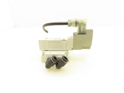 SMC SY5140-5DZ-02T Pneumatic 5/2 Solenoid Valve 24Vdc 1/4"npt  Lot of 2