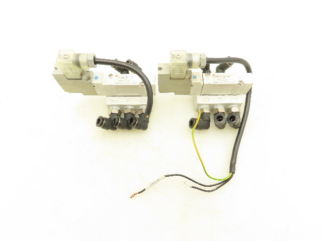 SMC SY5140-5DZ-02T Pneumatic 5/2 Solenoid Valve 24Vdc 1/4"npt  Lot of 2