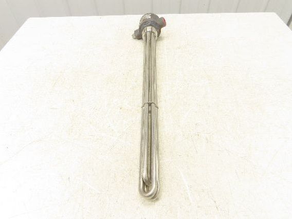 Evapco EMTS-310E4XX Stainless Immersion Heater 10kw 480V 3PH 24"L 2"NPT