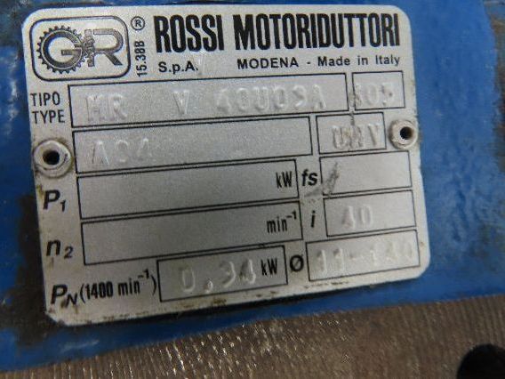 ABB M2VA63B-4 3GVA062002 Gearmotor MR-V-40U03A 40:1 Reducer Hollow Shaft 230V