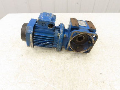 ABB M2VA63B-4 3GVA062002 Gearmotor MR-V-40U03A 40:1 Reducer Hollow Shaft 230V