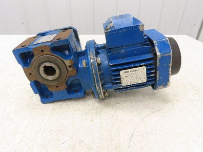 ABB M2VA63B-4 3GVA062002 Gearmotor MR-V-40U03A 40:1 Reducer Hollow Shaft 230V