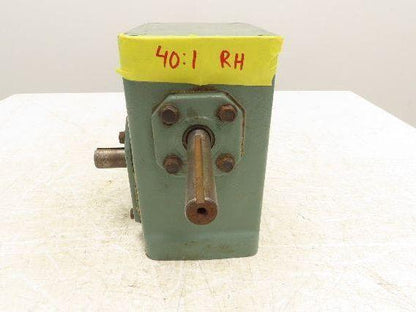 Hytrol 4A 40-1-RH Conveyor Gearbox 40:1 Reducer 3/4" Input x 1" Output