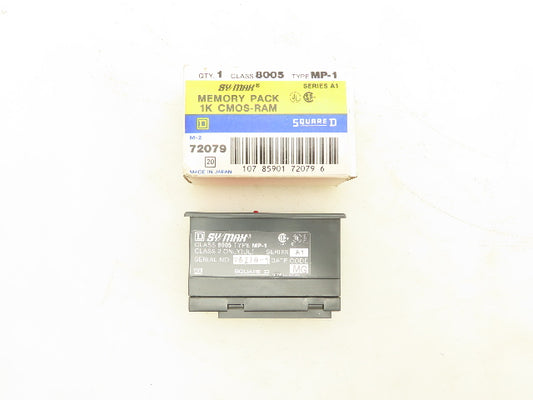 Square D 8005-MP-1 SY/MAX Memory Pack 1K CMOS-RAM Series A1 Class 8005 Type MP-1