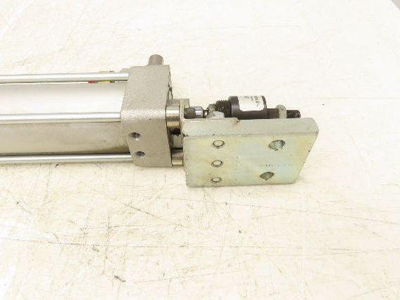 SMC NCA1L200-3500 Pneumatic Air Cylinder 2" Bore 35" Stroke Foot Mount 250psi