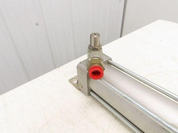 SMC NCA1L200-3500 Pneumatic Air Cylinder 2" Bore 35" Stroke Foot Mount 250psi
