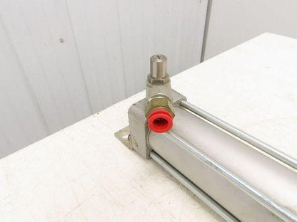SMC NCA1L200-3500 Pneumatic Air Cylinder 2" Bore 35" Stroke Foot Mount 250psi