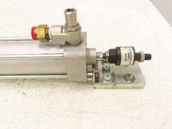 SMC NCA1L200-3500 Pneumatic Air Cylinder 2" Bore 35" Stroke Foot Mount 250psi
