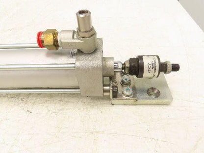 SMC NCA1L200-3500 Pneumatic Air Cylinder 2" Bore 35" Stroke Foot Mount 250psi