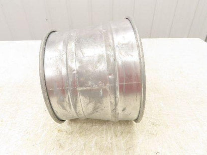 9"x 8" Galvanized Clamp Duct Reducer Dust Collector Ducting Pipe Fitting