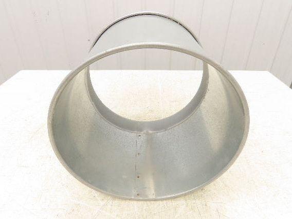 12"x 10"L Galvanized Clamp Together Duct Pipe Dust Collector Ducting