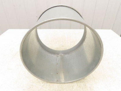 12"x 10"L Galvanized Clamp Together Duct Pipe Dust Collector Ducting