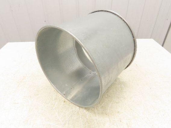 12"x 10"L Galvanized Clamp Together Duct Pipe Dust Collector Ducting