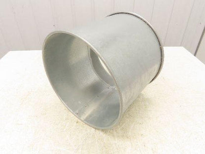 12"x 10"L Galvanized Clamp Together Duct Pipe Dust Collector Ducting