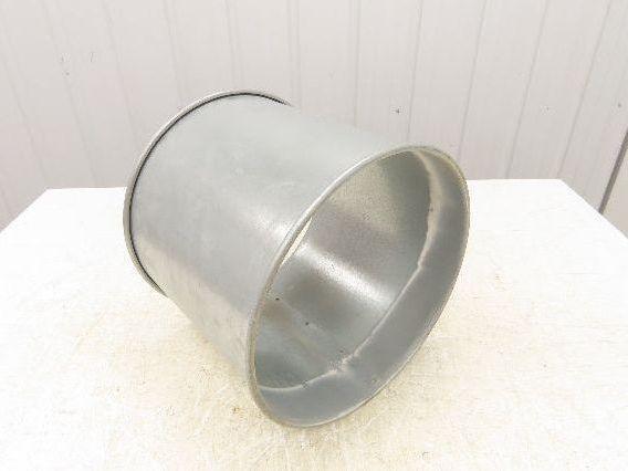 12"x 10"L Galvanized Clamp Together Duct Pipe Dust Collector Ducting